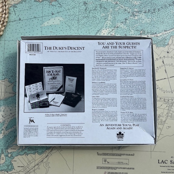 Vintage How to Host a Murder The Duke’s Descent Game - Picture 4 of 5